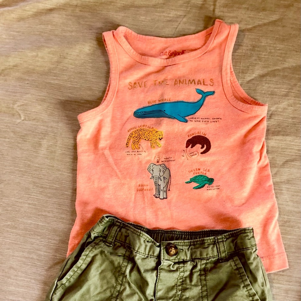 Tank top/shorts combo